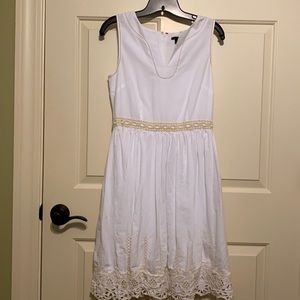 white cotton dress
